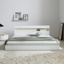 [저상형침대1위+PE폼증정] 파로마 캐슬 LED 저상형침대 일반형 퀸 Q 프레임만 낮은침대 가심비최고, 화이트+PE폼깔판