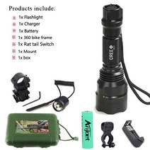 수중랜턴 방수후레쉬 손전등 스쿠버다이빙 전술 키트 CREE XML T6 Q5 L2 LED 1198LM 알루미늄 토치 램프 충전식 18650 배터리 캠핑 하이킹 사이클링, [06] Sets E, [05] CREE L2 5Mode 1198LM