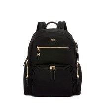 투미 백팩 여성 NEW TUMI CARSON VOYAGEUR BACKPACK Rucksack BLACK GOLD $395 17 x 12 5.5 NWT