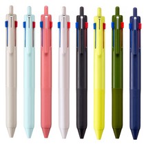 제트스트림 507 3색볼펜 블랙잉크 70%증가 검정색을 쉽게 사용하기위한 다색볼펜, W.라이트핑크, 3색 507 0.5mm