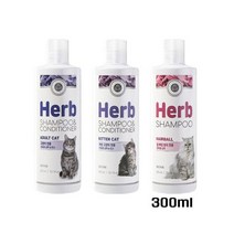 펫퍼스 허브 캣 샴푸엔린스 300ml (택1) 미용 피부보, 상세 참조, 한여 본상품선택