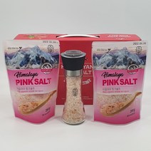 히말라야 핑크솔트 3종 선물세트 8+1 돌잔치 결혼 돌 결혼식 장례 조문 칠순 고희 답례품 개업 회사 교회 유치원 소금 답례품 명절선물세트, 핑크솔트 3종세트(250g×2+그라인더_P.P)