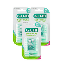 GUM 검 실리콘 치간칫솔 코스트코 소프트픽 컴포트플렉스 80개입, 3개, 1개