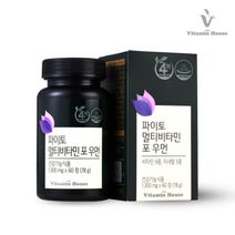 비타민하우스 파이토 멀티비타민 포우먼 1 300 MG X 60정 X 1병 유산균 나이아신 망간