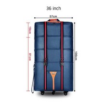캐리어 대형 수하물 30인치 화물용 수화물용 이민 확장형 Kmim0옥스포드 방수 바퀴 달린 접이식 여행 가방 해외 이동 롤링 항공 32 인치 36