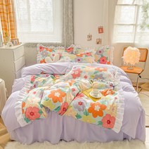 어스 원더 랜드 공주 스타일 침대 시트 세트 --침대 시트+이불 커버+베개 커버