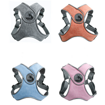 보로로 X형 하네스 X자 가벼운 가슴줄 이지워크 스피츠 시바견 비숑 산책줄 빛반사 말티즈 푸들 가슴줄 XS~L, 블루