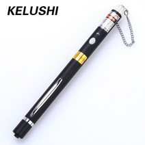[해외]KELUSHI 5mW 금속 펜 스타일 광섬유 시각적 오류 탐지기 2.5mm 범용 커넥터가있는 빨간색 레이저 케이블 테스터 테스트 도구