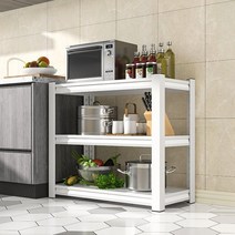 조립이 쉬운 스틸 3단 앵글 선반 60cm 화이트