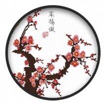 I01Da 미니사군자-매화(5D프린트십자수)-H046