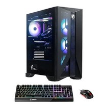 MSI 이지스 RS 게이밍 데스크톱 Intel 인텔 Core i713700KF RTX 4070 32GB DDR5 2TB M2 NVMe 액체 쿨링 WiFi 6E 키보드 마우스 DIY