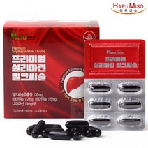 하루미소 프리미엄 간건강 실리마린 밀크씨슬 밀크시슬 60캡슐 대두레시틴 비타민B1 비타민B6 나이아신