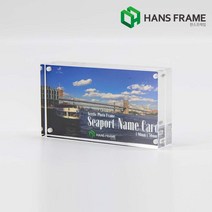 시포트 아크릴 자석 액자 명함 네임카드 명함스탠드 탁상 미니 투명 사진틀