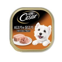 시저 반려견 주식캔 양고기, 소+닭, 100g, 6개