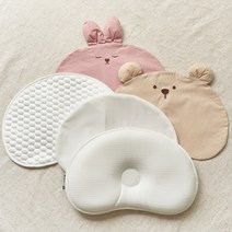 [하이주] [헬로]코코베개 에어매쉬 신생아두상교정 아기베게 태열베개 커버선택, 베개커버선택:기본커버+순면커버(리틀버니)