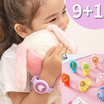 모기퇴치팔찌 어린이 유아 아기 썸머밴드, 9+1 색상랜덤발송