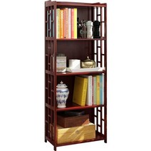 고가구 책장 앤틱 장식장 고풍스런 서재 약장 원목, 진한 매화 빨강 4겹 70