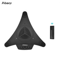 회의시스템 화상 영상 음성 통신 aibecy mst-x1w 2.4g 무선 usb 마이크 스피커폰 6m 360d 오디오 픽업 컴퓨터 전화 skype msn qq