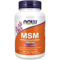 나우 푸드 MSM 엠에스엠 식이유황 1000 mg 120캡슐, 1개, 기본