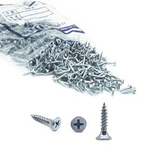 석고피스 나팔머리 석고외날피스 백색 봉지판매, 나팔머리 석고외날(백색)#6(3.5)x50-500개