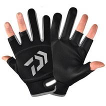 봄 가을 세손가락 핑거프리 장갑 3컷 피싱 글러브낚시 남성용, 그레이