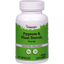 Vitacost Pygeum & Plant Sterols -- 62.5 mg - 60 Capsules