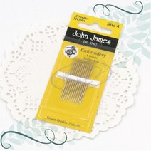 토이앤스티치/영국 존제임스 자수 바늘 4호 프랑스자수 최고급바늘-당일발송