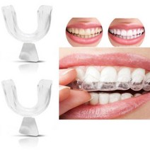 치아미백기계 셀프 치아미백 2/3 Pcs 치아 관리 커버 Thermoforming 치과 Mouthguard 미백 트레이 표백 Whitener 입 가드 구강 위생 108856, 투명한 2개