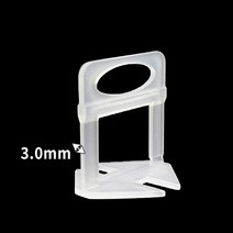 홈데코레 타일 평탄클립 수평작업 타일공구, 1봉, 3.0mm 타일평탄클립(100개입)
