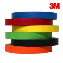 3M 칼라 종이 마스킹테이프 15mmx40M, 처피 3M 노란색