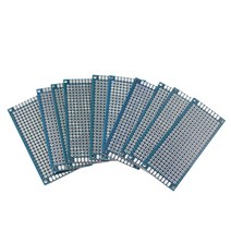 프로토 타입 보드 PCB 보드 키트 3x7cm 5x7cm 7x9cm 8x12cm 2x8cm 4x6cm 단일 양면 프로토 타입 DIY 범용, 04 10pcs double side3x7