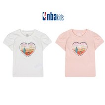 NBA KIDS 여아 데져트 퍼프소매 티셔츠