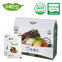 초록한입 생생 유기농 야채수 110ml 30포 2박스 국내산 유기농 당근 우엉 무 무청 표고버섯 즙 물 차 주스 유기농산물 채소즙 효능 유기가공식품