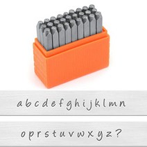 3mm 알파벳 소문자 각인 가죽 금속 스탬프 메탈 각인, 3mm알파벳소문자각인