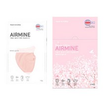 에어마인 벚꽃 리미티드 에디션 새부리형 컬러마스크 대형 써멀본드 안감, 25매입, 1개, 코랄핑크