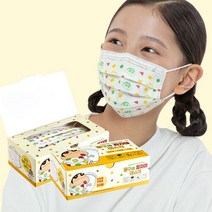 숨그림 짱구 파자마 일회용 덴탈 마스크 소형, 파자마 덴탈 소형, 6개, 30개입