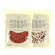 자연닮음 국산 뼈대있는차 구기자 연근 세트 600g, 뼈대있는차600g(구기자300g+말린연근300g)