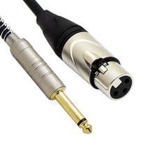 케이블마트 국산 고급형 오디오케이블 젠더 XLR TRS RCA 앰프 믹서기 마이크선, 5m, HA23 모노5.5/숫-캐논/암
