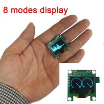 스펙트럼 분석기 미니 0 96 인치 oled 음악 디스플레이 pc 전력 증폭기 오디오 레벨 표시기 음악 리듬 vu 미터