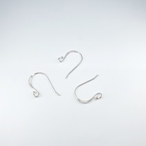 실버925 이어훅 2개 0.7mm 한쌍 귀걸이만들기 비즈공예재료 DIY