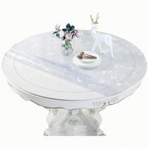 비트라테이블 클래시콘테이블 10mm PVC 식탁보 원형 투명 테이블 필름 보호 패드 매트 부드러운 유리 식탁 방습, Cosmos+65CM