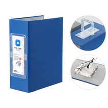 문화 대용량 손잡이형 파이프 바인더 세로형 폭11cm 홀간격7cm B893-7A 대용량 화일, 청색