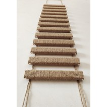 베이직 캣츠 출렁 다묘 캣 다리 캣워커 벽면 부착형 나무 고양이, 1m 업그레이드 디럭스 검마 소프트 사다리, 50 일반 검마 연사다리