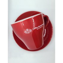 [커피가버먼트] 러브라믹스 튤립 라떼잔+잔받침 세트, 코발트딥블루 280ml