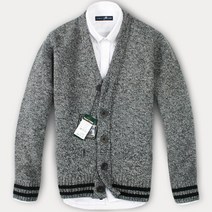 [FOREST CAMP]Lambswool V-Nenk Cardigan 브이넥 가디건[FCSW6401-Grey 연사]