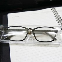 휴대용클리어안경수납보관함 다용도 선글라스 투명 가벼운 똑딱이