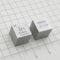 (해외직구) 고순도 순수 인듐 조각 원소 주기율표 큐브, 1개, 기본
