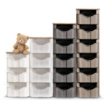 한서몰 우드상판 매직슬림서랍장8단~5단수납장/틈새공간서랍장/슬림수납장, 5단, 화이트