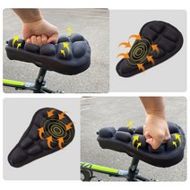 자전거 MTB 로드 에어방석 안장커버 쿠션 경도조절 자전거안장 안장 자전거안장쿠션 자전거안장커버 자전거용품 자전거안장교체 자전거쿠션안장, jena샵▣KS43-M사이즈-오렌지
