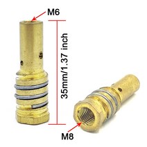 14Pcs 15AK 용접 토치 소모품 0.6mm 1.0mm 1.2mm MIG 가스 노즐 팁 홀더 MAG, 04 1.0MM